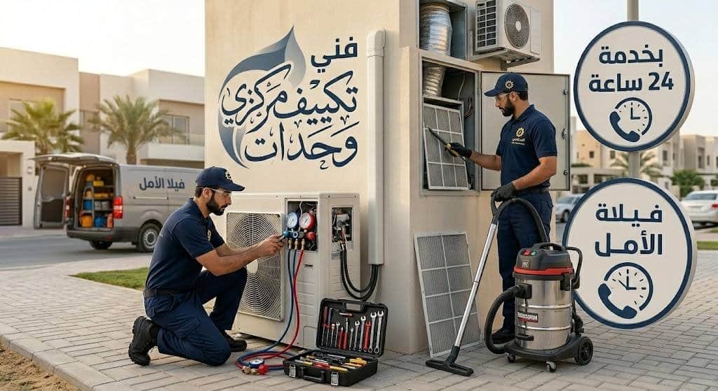 فني تكييف مركزي وحدات بخدمة 24 ساعة